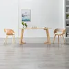 Image de vidaXL Chaise Ã  manger CrÃ¨me Bois courbÃ© et similicuir