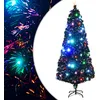 Image de Vidaxl Arbre De NoÃ«l Artificiel Et Support/Led 210 Cm Fibre Optique