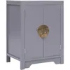 Image de Table De Chevet Gris 38x28x52 Cm Bois De Paulownia