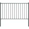 Image de Vidaxl Panneau ClÃ´ture Poteau Acier Enduit Poudre 1,7x1,25m Anthracite