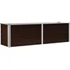 Image de Lit SurÃ©levÃ© De Jardin Marron 160x40x45 Cm Acier GalvanisÃ© Vidaxl Vidaxl