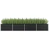 Image de Vidaxl Lit SurÃ©levÃ© De Jardin Anthracite 320x80x45 Cm Acier GalvanisÃ©