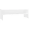 Image de vidaXL Meuble TV Blanc 120x40x40 cm Bois d'ingÃ©nierie