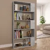 Image de Vidaxl BibliothÃ¨que/SÃ©parateur De PiÃ¨ce Gris BÃ©ton Bois D'IngÃ©nierie