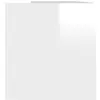 Image de Tables de chevet VidaXL  Boîte de rangement  Blanc brillant 71x34x36 cm P31600055