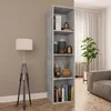 Image de BibliothÃ¨que/Meuble Tv Gris Cement 36 X 30 X 143 Cm AgglomÃ©rÃ©