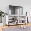 Image de vidaXL Meuble TV avec roulettes Blanc 90x35x35 cm Bois d'ingÃ©nierie