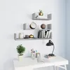 Image de vidaXL ÃtagÃ¨res murales 3 pcs Gris bÃ©ton Bois d'ingÃ©nierie