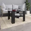 Image de Table Basse Noir 60 X 60 X 42 Cm AgglomÃ©rÃ©