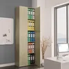 Image de Armoire De Bureau Sonoma ChÃªne 60x32x190 Cm Bois ContreplaquÃ© 2 Portes 5 ÃtagÃ¨res
