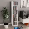 Image de vidaXL Armoire Ã  CD Blanc 21x20x88 cm AgglomÃ©rÃ©