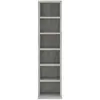 Image de Etagères murales VidaXL  Armoire à CD  Gris béton 21x20x88 cm Bois d'ingénierie P31599625