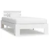 Image de Cadre de lit Blanc Bois de pin massif 90 x 200 cm - VidaXL