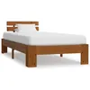 Image de Cadre De Lit Marron Miel Bois De Pin Massif 100 X 200 Cm