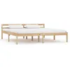Image de Cadre De Lit Bois De Pin Massif 180 X 200 Cm