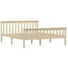 Image de vidaXL Cadre de lit bois clair bois de pin massif 160x200 cm