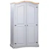 Image de vidaXL Garde-robe avec 2 portes Gamme Corona pin mexicain Gris