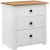 Image de Table De Chevet Blanc 46x40x57 Cm Pin Assortiment Panama
