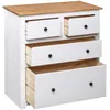 Image de vidaXL Buffet Blanc 80x40x83 cm Pin Gamme Panama