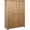 Image de vidaXL Garde-robe Ã  3 portes 118x50x171,5 cm Pin Assortiment Panama