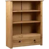 Image de vidaXL BibliothÃ¨que 80x35x110 cm Bois de pin massif Assortiment Panama