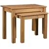 Image de vidaXL Tables gigognes 2 pcs Bois de pin massif Assortiment Panama