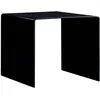 Image de Table Basse Noir 50 X 50 X 45 Cm Verre TrempÃ©