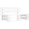 Image de Vidaxl Banc Palette De Jardin Bois Gris Blanc