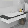 Image de vidaXL Lavabo encastrÃ© 81 x 39,5 x 18,5 cm CÃ©ramique Blanc