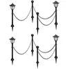 Image de Vidaxl Lampes Solaires 4 Pcs Avec ChaÃ®ne Et Piquets