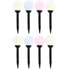 Image de Vidaxl Lampes Solaires SphÃ©riques Led De Jardin 8 Pcs 15 Cm Rvb