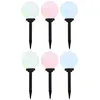 Image de Vidaxl Lampes Solaires SphÃ©riques Led De Jardin 6 Pcs 20 Cm Rvb
