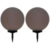 Image de Vidaxl Lampes Solaires SphÃ©riques Led De Jardin 2 Pcs 50 Cm Rvb