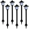 Image de Vidaxl Lampes Solaires Ã Led D'extÃ©rieur 6 Pcs Noir
