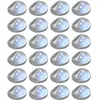 Image de Vidaxl Lampes Solaires Murales Ã Led D'extÃ©rieur 24 Pcs Rond ArgentÃ©