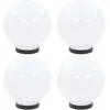 Image de Vidaxl Lampes Ã Led Sous Forme De Boule 4 Pcs SphÃ©rique 20 Cm Pmma