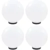 Image de Vidaxl Lampes Ã Led Sous Forme De Boule 4 Pcs SphÃ©rique 30 Cm Pmma
