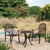 Image de Tabourets De Bar 4 Pcs ArgentÃ© Et Marron Mdf