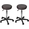 Image de vidaXL Tabourets de bureau lot de 2 Marron 35,5x84 cm Similicuir