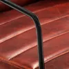 Image de Fauteuil Marron foncÃ© Cuir vÃ©ritable - VidaXL