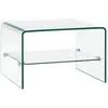 Image de Table Basse Clair 50 X 45 X 33 Cm Verre TrempÃ©