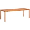 Image de Vidaxl Table De Jardin 215x90x74 Cm Bois D'acacia Massif