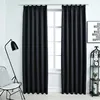 Image de Vidaxl Rideaux Occultants Avec Crochets 2 Pcs Noir 140x245 Cm