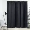 Image de Vidaxl Rideau Occultant Avec Crochets Noir 290x245 Cm