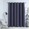 Image de Vidaxl Rideau Occultant Et Anneaux En MÃ©tal Anthracite 290x245 Cm