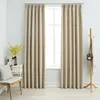 Image de Vidaxl Rideaux Occultants Avec Crochets 2 Pcs Beige 140x225 Cm