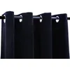 Image de Vidaxl Rideaux Occultants Avec Anneaux 2 Pcs Velours Noir 140x175 Cm