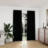 Image de Vidaxl Rideaux Occultants Avec Crochets 2 Pcs Velours Noir 140x225 Cm