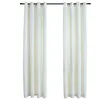 Image de Vidaxl Rideaux Occultants Avec Anneaux 2 Pcs Velours CrÃ¨me 140x175 Cm