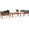 Image de Vidaxl Salon De Jardin 4 Pcs Bois D'acacia Solide